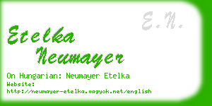 etelka neumayer business card